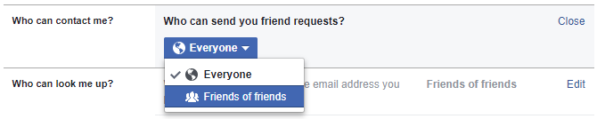 Запросы друзей в Facebook: неписаные правила и скрытые настройки Настройки конфиденциальности друзей в Facebook