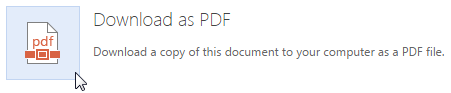 Office Online Сохранить как PDF