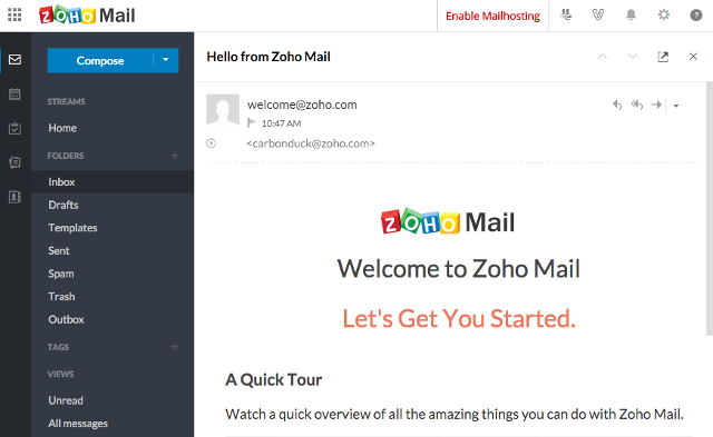 бесплатные-почта-сервисы Zoho почты