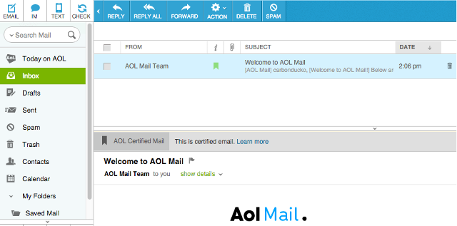 бесплатные-почта-сервисы AOL почта