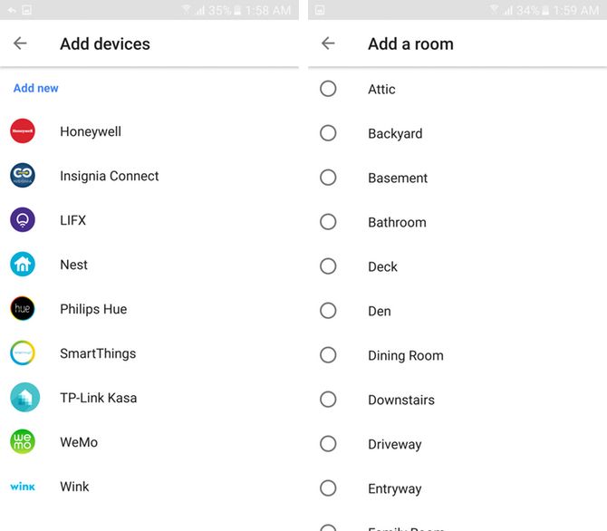 google assistant home control добавить комнату устройств
