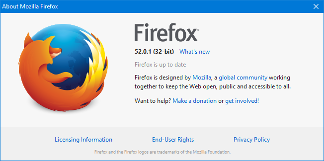 Mozilla Firefox о