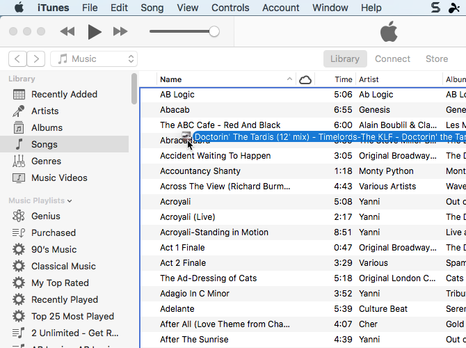 Нажмите Alt / Option и перетащите аудиофайл в iTunes на Mac