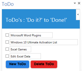 Приложение Microsoft Office todo