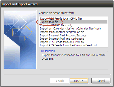 5 простых способов сделать резервную копию вашего экспорта данных Microsoft Outlook 2 в файл
