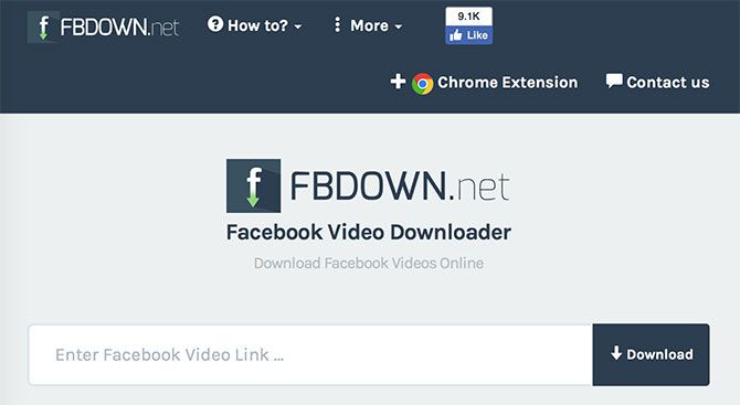FBDown Facebook Video Downloader