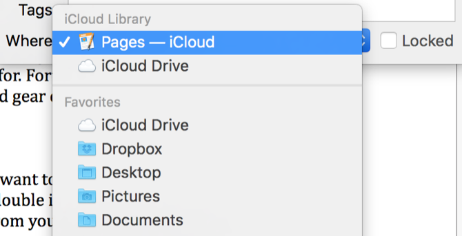 папка icloud pages