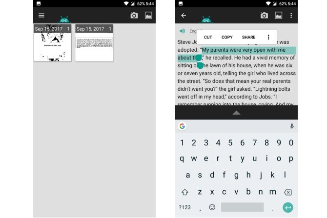 лучшие ocr приложения android извлекать текст