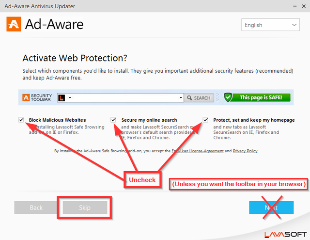 3 Установка Ad-Aware Pro Security - активация веб-защиты