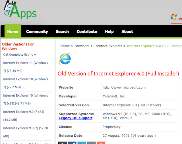 IE6-OldApps