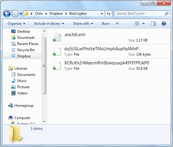 Зашифруйте ваши файлы Dropbox с помощью BoxCryptor снимок экрана 053