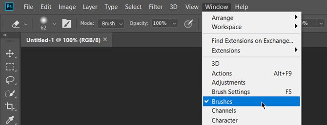 Установите Adobe Photoshop Brushes