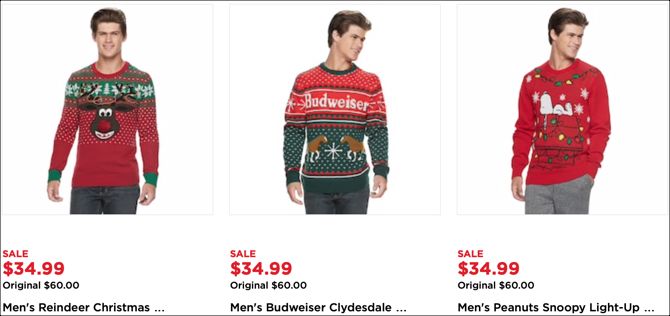 Колс мужские уродливые рождественские свитера