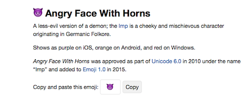 Emojipedia Emoji приложения Mac 2