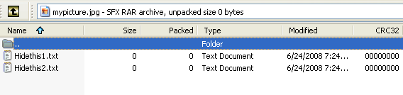 Скрыть файлы в Windows