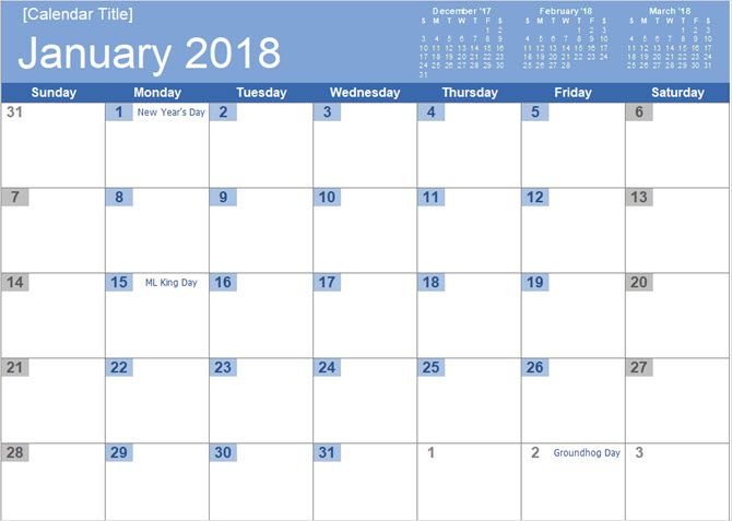лучшие шаблоны календаря Microsoft Office