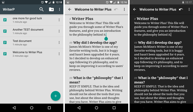 Сравнение текстовых редакторов для Android без отвлекающих факторов: что лучше? Android текстовый редактор писатель плюс