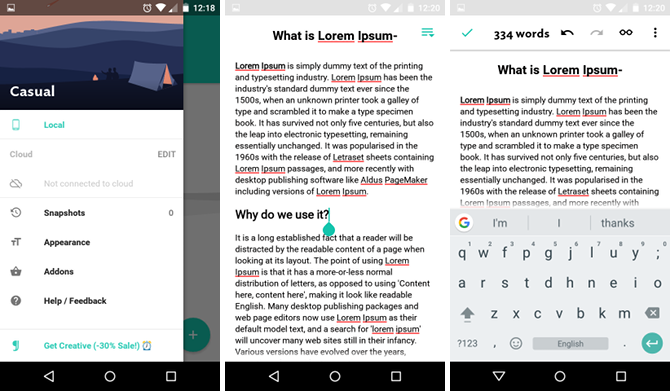 Сравнение текстовых редакторов для Android без отвлекающих факторов: что лучше? текстовый редактор Android Jotterpad