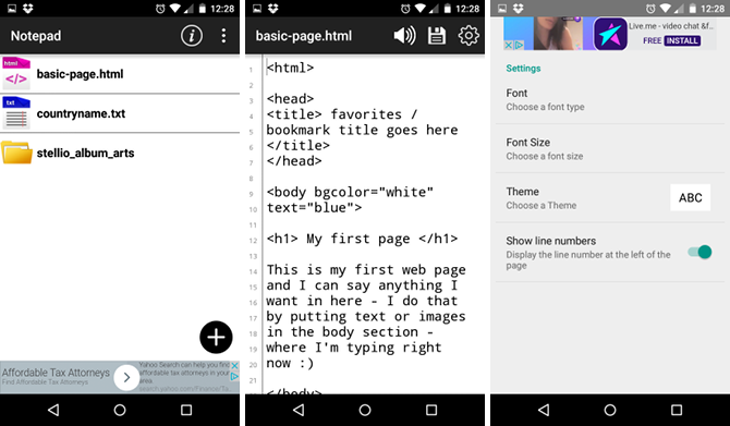 Сравнение текстовых редакторов для Android без отвлекающих факторов: что лучше? Блокнот текстового редактора Android