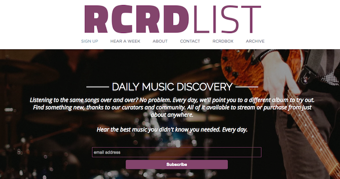 Откройте для себя новую музыку - RCRDList