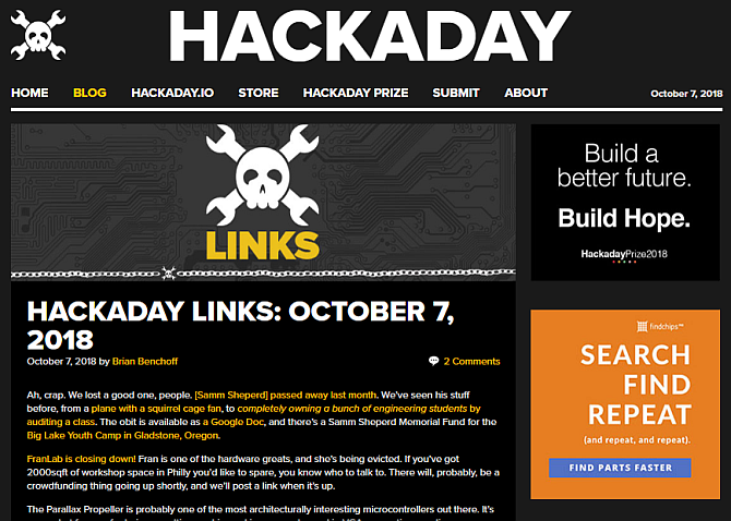 hackaday блог