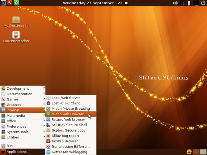 Slitaz Linux операционной системы