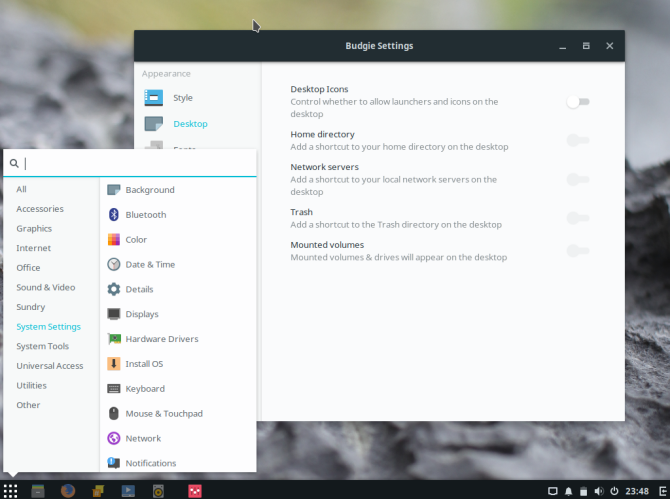 Budgie Linux Desktop Environment