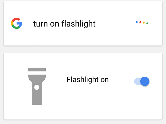 Google-теперь фонарик