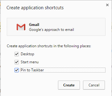 Ярлык приложения Gmail