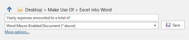 Как интегрировать данные Excel в документ Word Word с поддержкой макросов