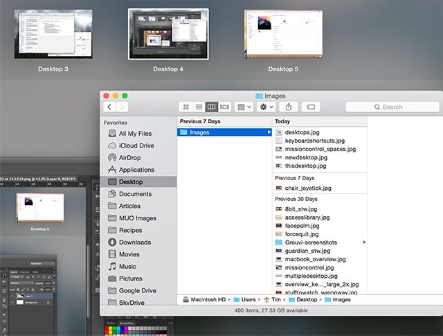 Как использовать несколько рабочих столов в Mac OS X