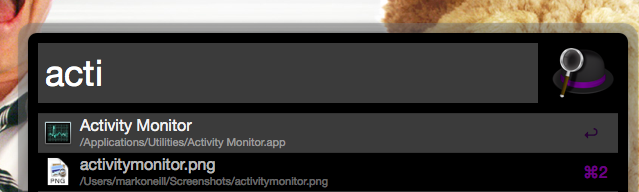 Монитор активности: Эквивалент Mac для Ctrl + Alt + Delete alfredactmon