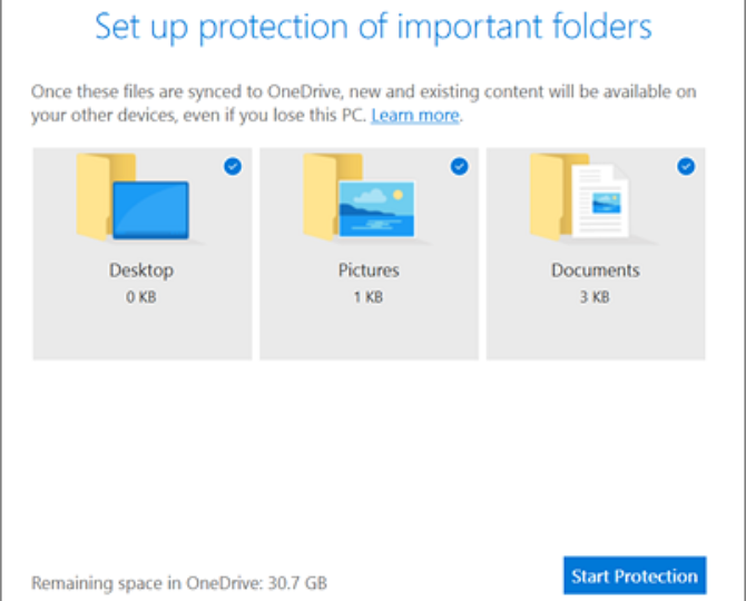 Защита папок Microsoft OneDrive