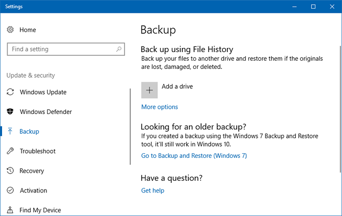 Windows Windows Руководство по резервному копированию и восстановлению истории файлов 1
