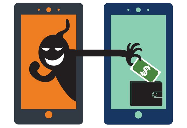телефон-хакер краже денег