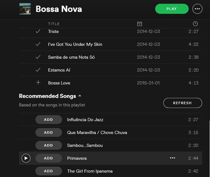 Spotify найти музыку похожие вкусы рекомендуемые треки