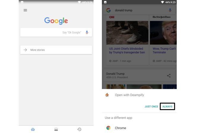 Android-приложение Google Search Deampify