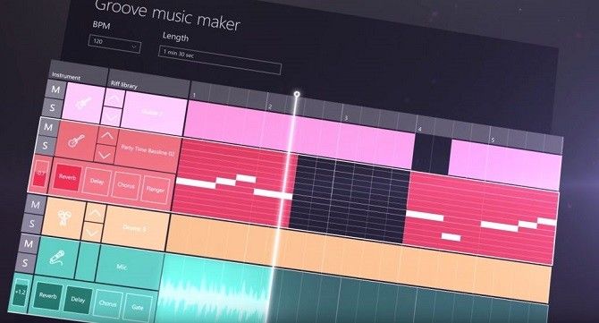 Обновление создателей Windows 10 - Groove Music Maker