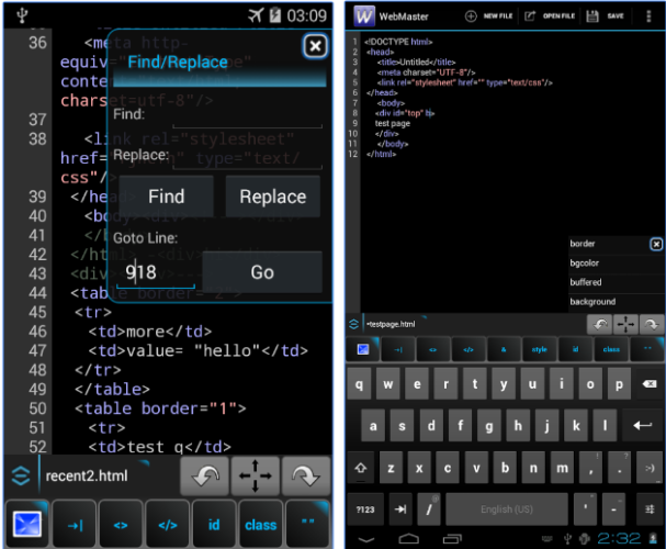 Да, вы можете кодировать на ходу: 7 лучших HTML-редакторов для Android WebMaster HTML Editor Lite 607x500