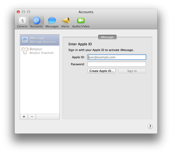 До свидания iChat: начало работы с новым приложением OS X Messages [Mountain Lion] imessage id