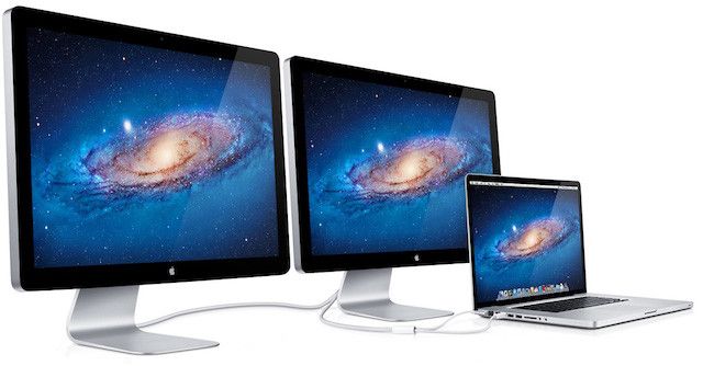 Thunderbolt-шлейфования-дисплеи, MacBook-Pro