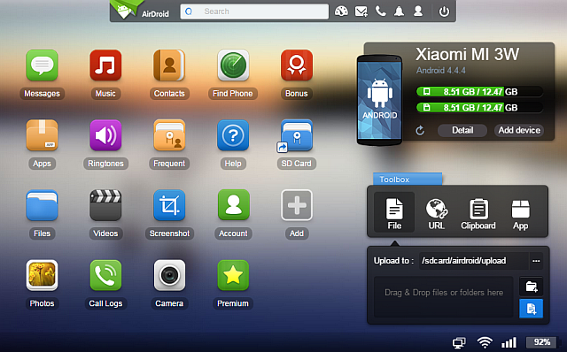 AirDroid-3-Best-Android-клиент-For-PC-Mac-Linux-Web-Toolbox-Web-приложение