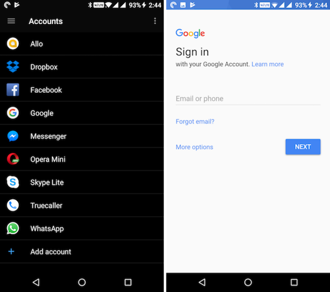 iphone to android войдите в учетную запись Google 2