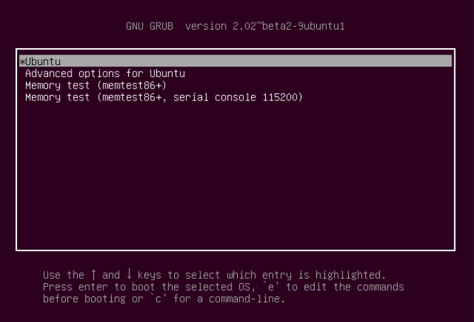 GRUB Bootloader для Linux Ubuntu