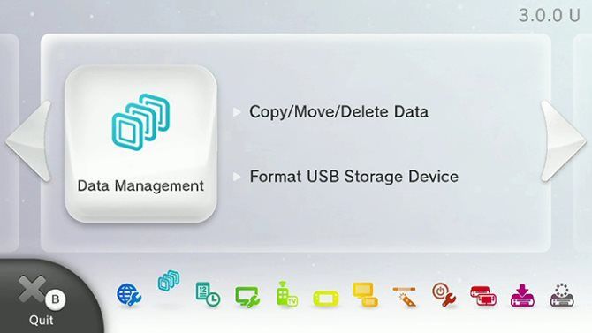 Расширенное хранилище для вашего Wii U Объяснение 2 Управление данными Wii U