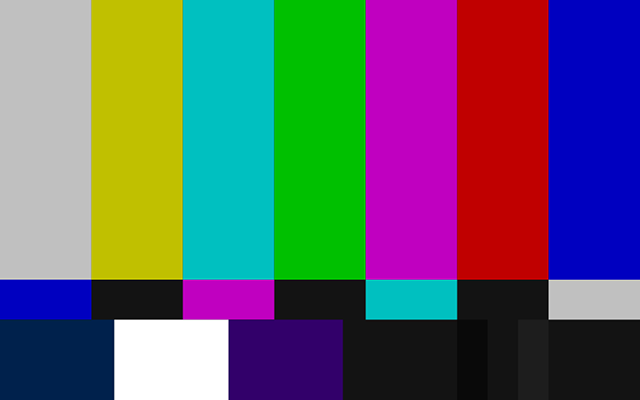цветной телевизор-тест-бары