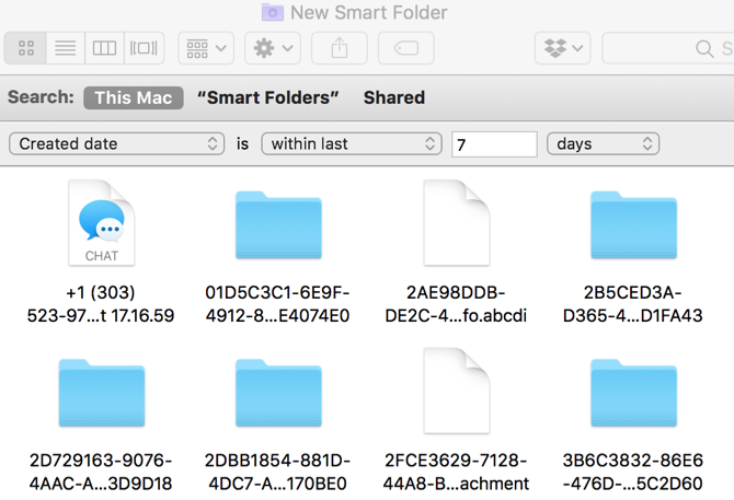 Mac Smart Folders Последние документы