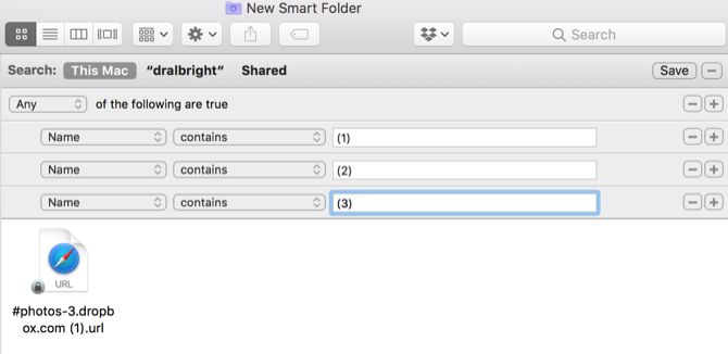 Mac Smart Folder Повторяющиеся загрузки