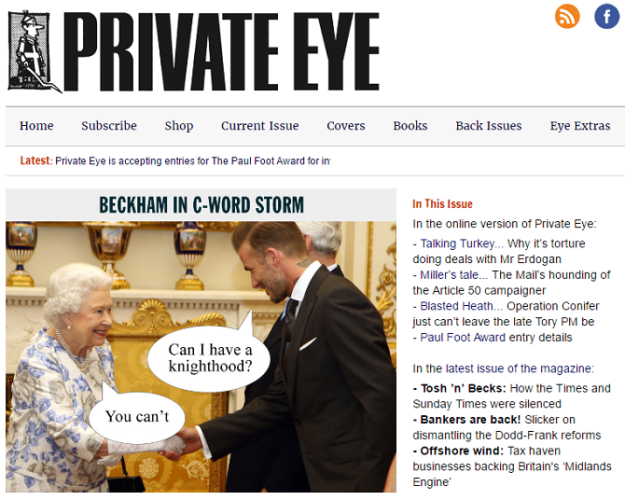 Faux News: 10 лучших сайтов для Fake News и Satire private eye 625x500