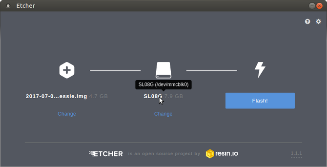 linux raspberry pi настройка конфигурации etcher
